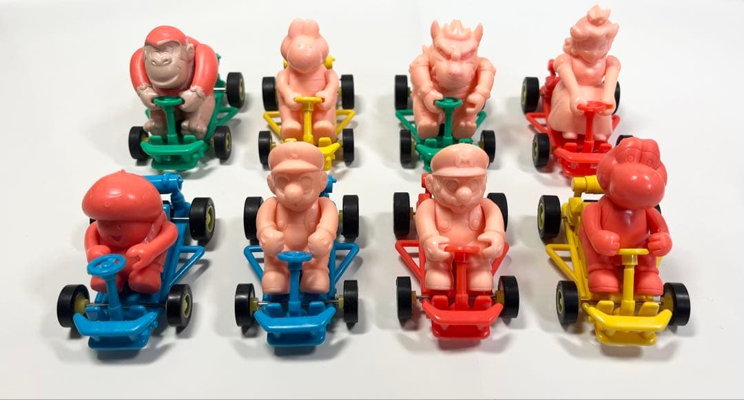 マリオカート　フィギュア　塩ビ　プルバック　マリオ　レトロ マリオカート』プルバックフィギュアが再登場。質感が高い仕上がりで