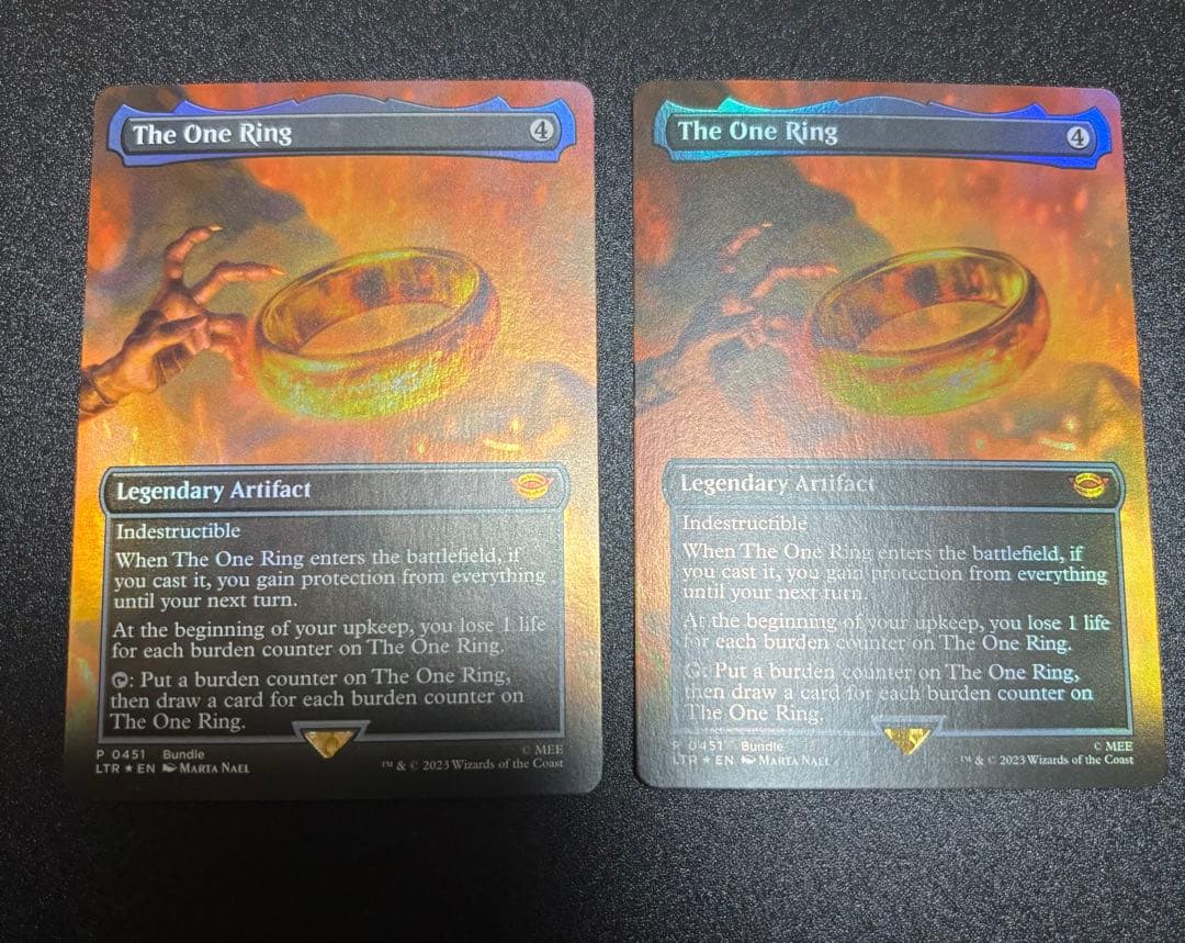 一つの指輪 The One Ring 2枚セット MTG foil MTG】ダブルレインボウFoil『一つの指輪/The One Ring』100万円 » TCG