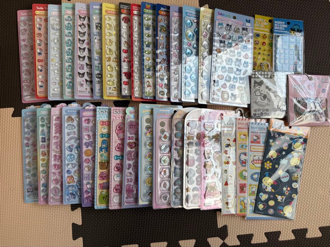 【正規品】ボンボンドロップシール まとめ売り サンリオ ディズニー オリジナル サンリオ ディズニー ボンボンドロップシール スヌーピー シール