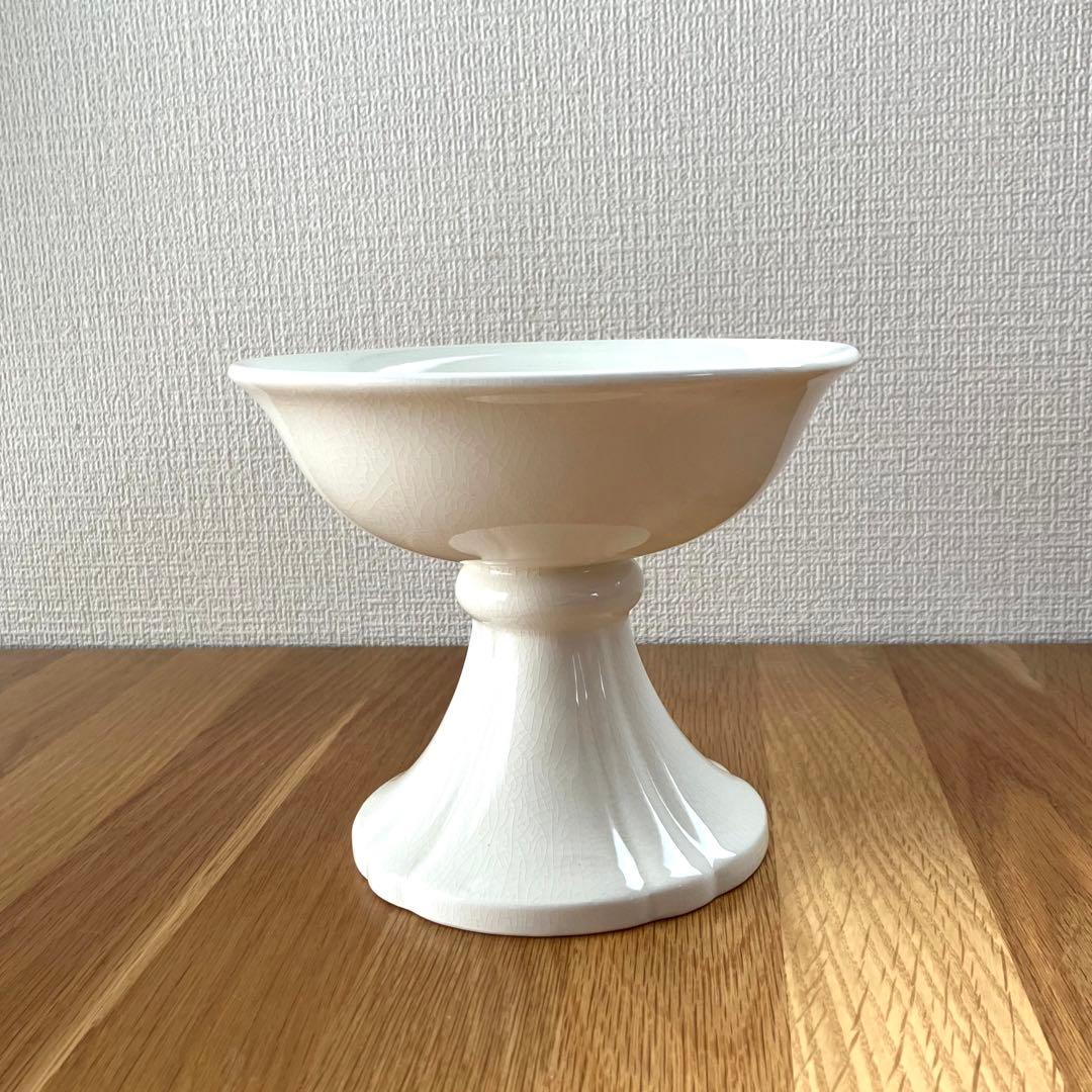 小原流 基本花器 マーガレット オフホワイト 花器 生け花 水盤 - メルカリ