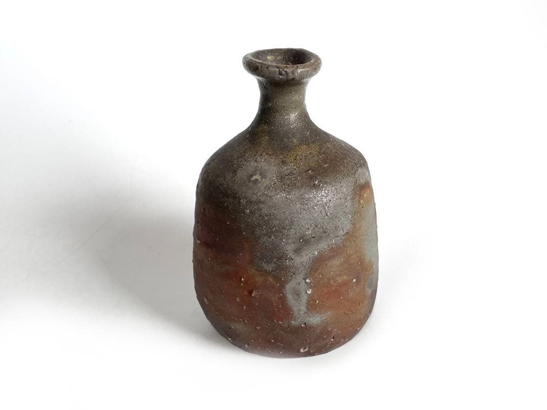 陶芸家　作家物　金重愫　備前　徳利　窯変　とくり　共箱　金重素山 金重素山 備前徳利 | しぶや黒田陶苑