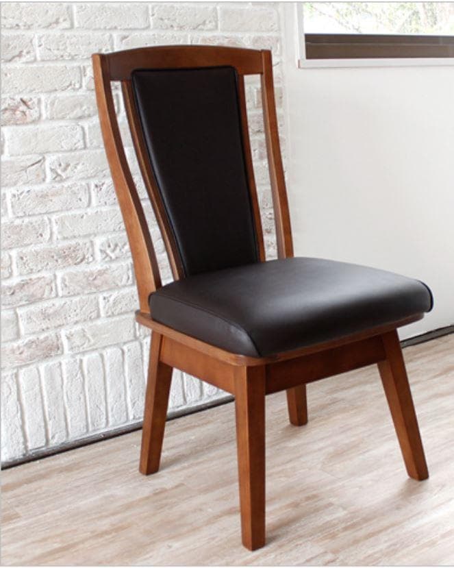 CRS　回転式ダイニングチェア　4脚　ブラウン 4脚セット］回転式 ダイニングチェア ハイバック 肘付き スチール脚