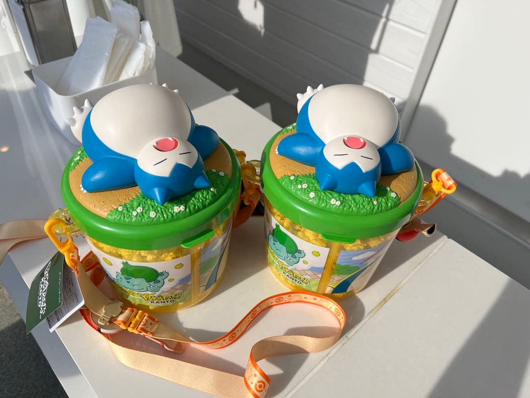 ポケパークカントー　カビゴン　ポップコーンバケット２個セット カビゴンのポップコーンバケットはお持ち帰り必須！「ポケパーク