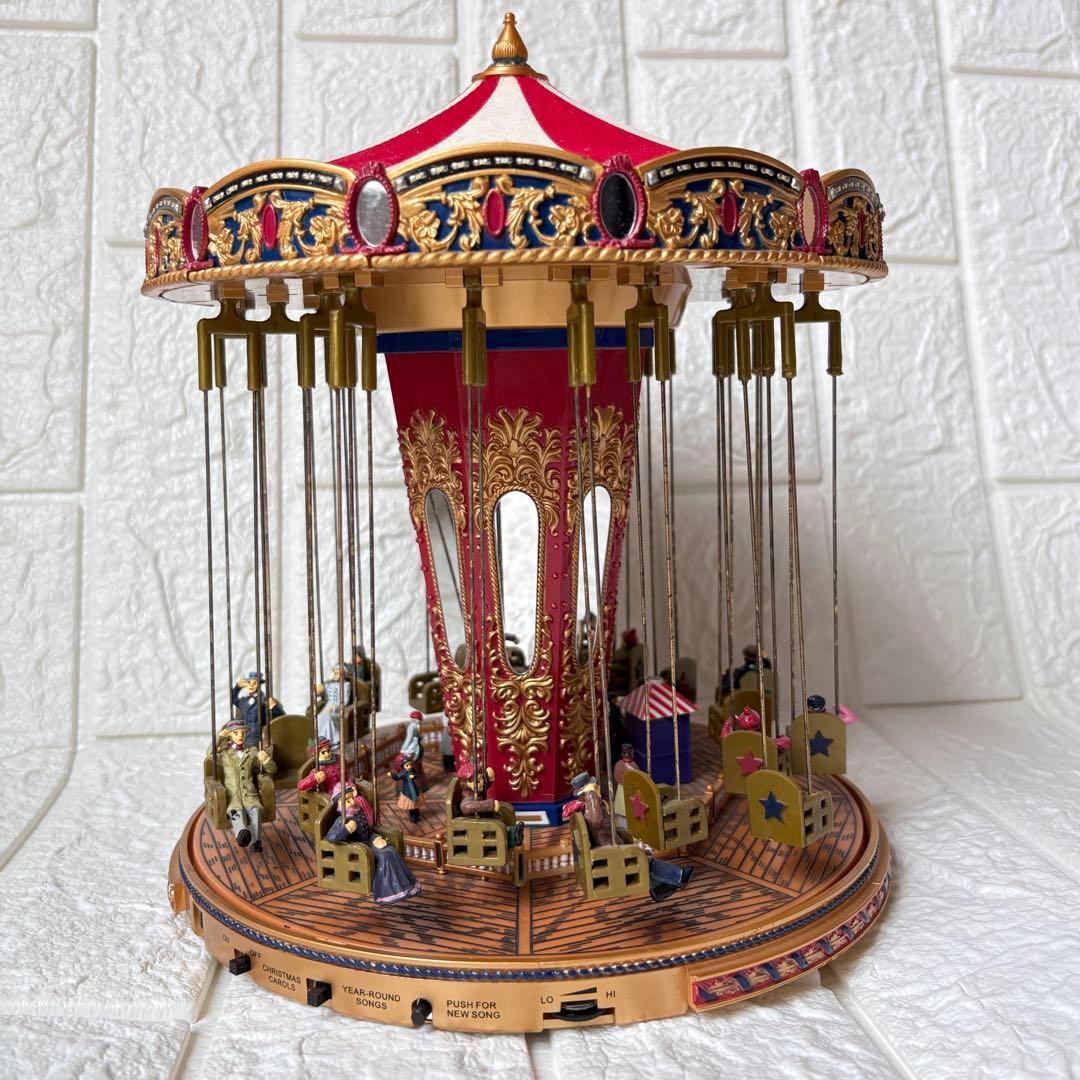 ★ミスタークリスマス/回転ブランコ 空中ブランコ/ゴールドラベル　オルゴール★ Amazon | Mr. christmas ミスタークリスマス World's Fair Big Top