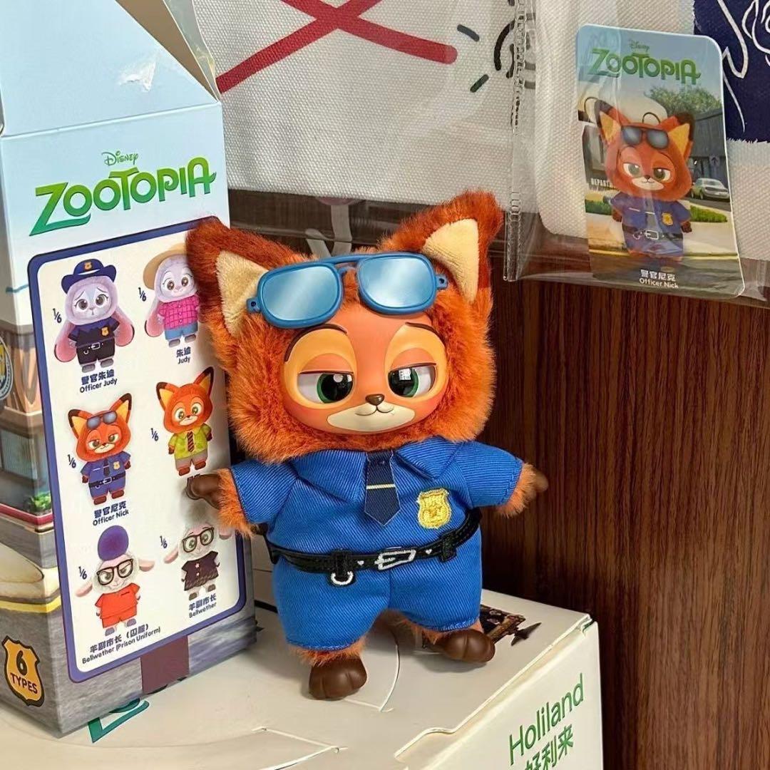 袋未開封】ディズニー ズートピア ぬいぐるみ ニック＆警官ニック 2体