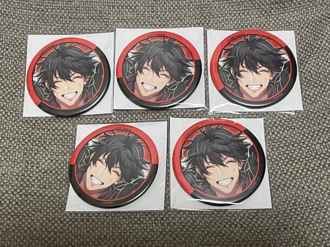 ヒプノシスマイク ヒプムビリバイバル缶バッジ 山田一郎　5点 HYPNOSISMIC -Division Rap Battle-OFFICIAL GOODS|トレーディング缶