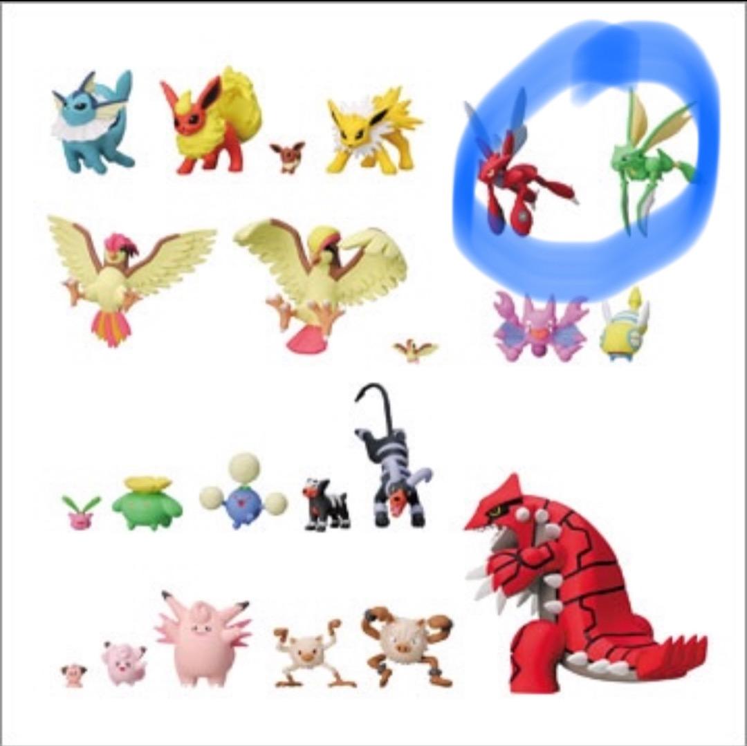 立体ポケモン図鑑 1/40フィギュア「ストライク、ハッサム」冊子付き ぜんこく版立体ポケモン図鑑 第1集｜商品情報｜タカラトミーアーツ
