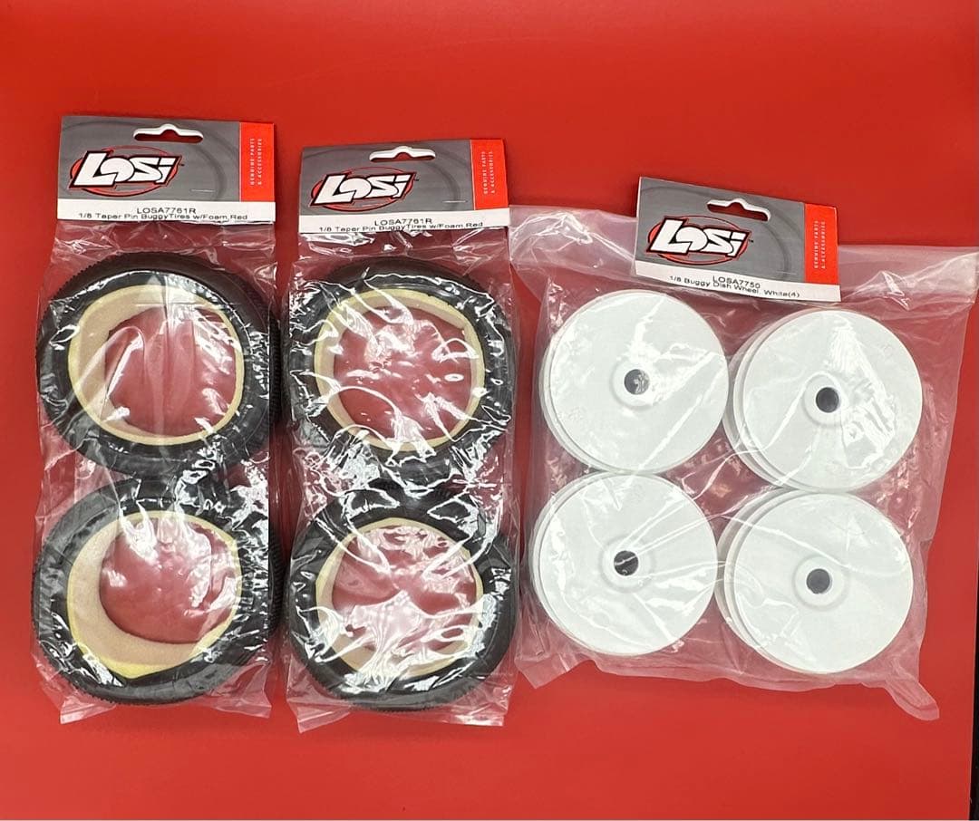1/8 バギー用 タイヤ&ホイール＆インナー 1台分セット Amazon | Chanmoo 1/8 RC モンスタートラックタイヤと17mm 六角