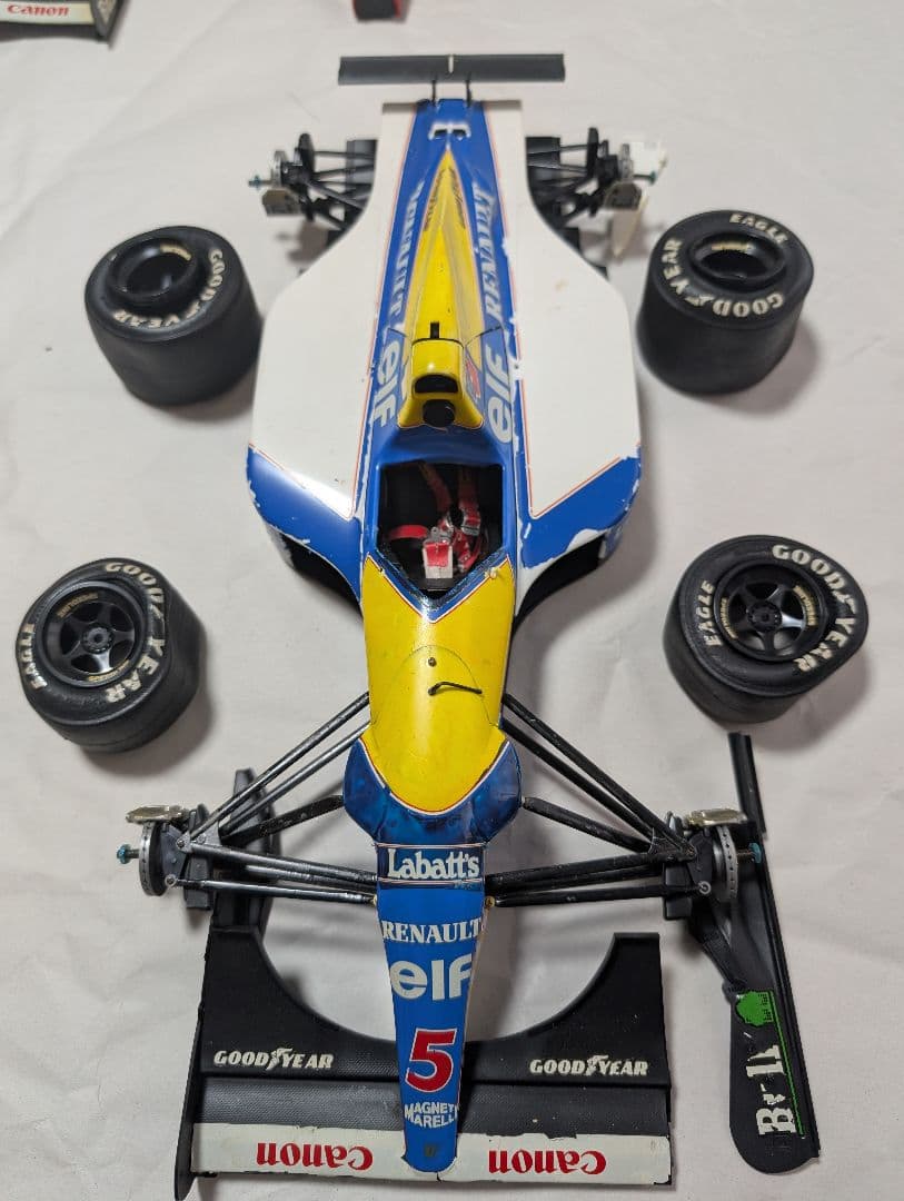 タイヤ1/12ウィリアムズルノーFW14B組み立て済ジャンク タイヤ1/12ウィリアムズルノーFW14B組み立て済ジャンク - メルカリ