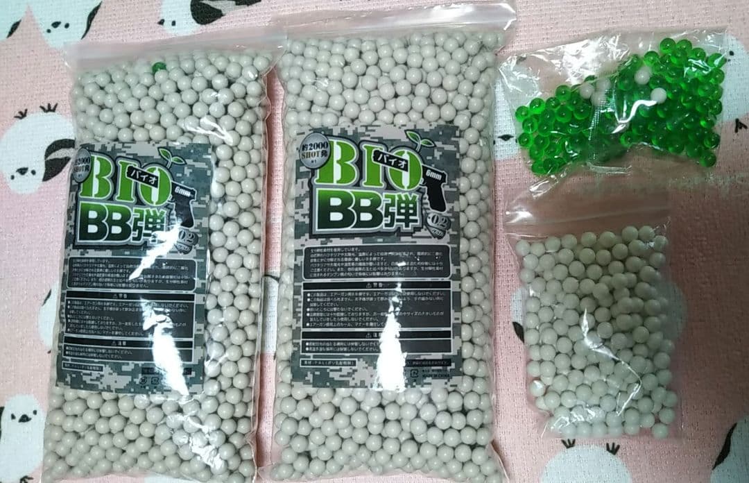 ホワイト・グリーン BB弾セット他 VFC 超精密BB弾 発光トレーサー/Green 0.20g
