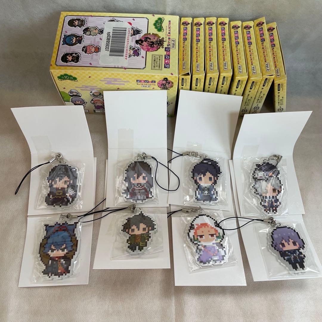 刀剣乱舞　ぷちびっとストラップコレクション【36個セット】　鶴丸　一期　長谷部 ラバーストラップコレクション 『刀剣乱舞-ONLINE-』 改 第一弾