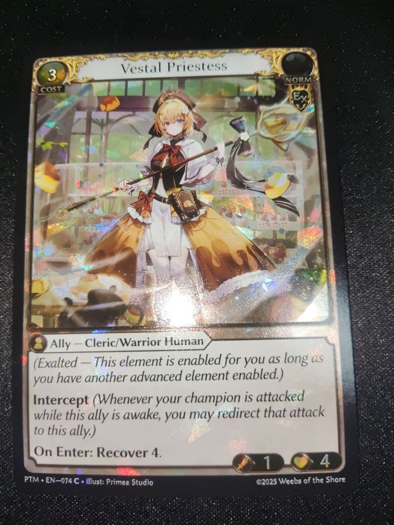grandarchive Vistal Priestess cariofoil② Frostbinder Apostle - Fractured Crown - Grand Archive TCG