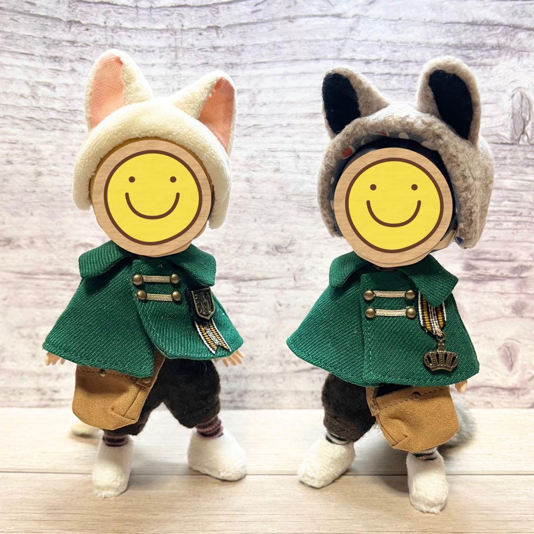 【注意点有】オビツ11服　ディーラー様製　獣人風衣装2着セット 注意点有】オビツ11服 ディーラー様製 獣人風衣装2着セット