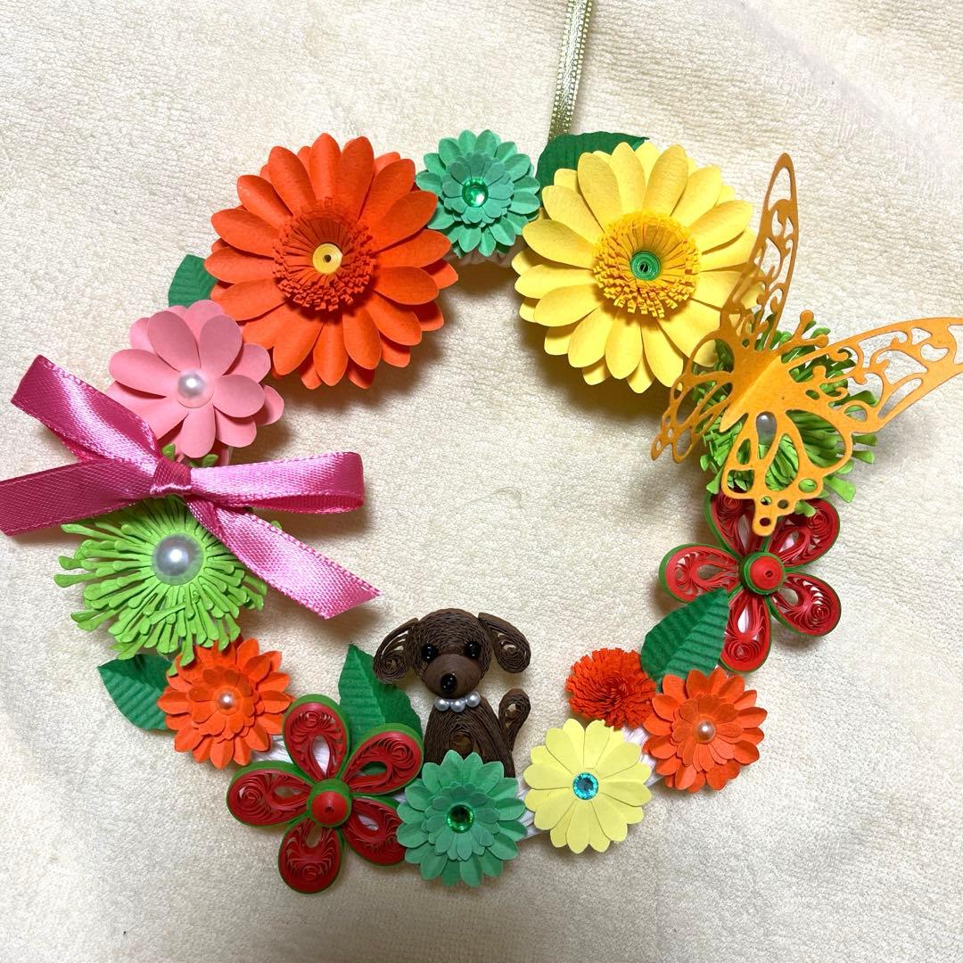 オーダー受付中！クラフトフラワーミニリース　ガーベラ オーダー受付中！クラフトフラワーミニリース ガーベラ オーダー受付中