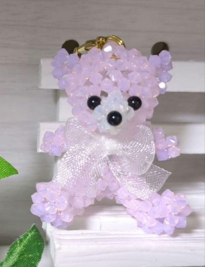 お取り置き品　スワロフスキー　くま　パステルカラー スワロフスキー SWAROVSKI クリスタルフィギュア KRISベア Birthday