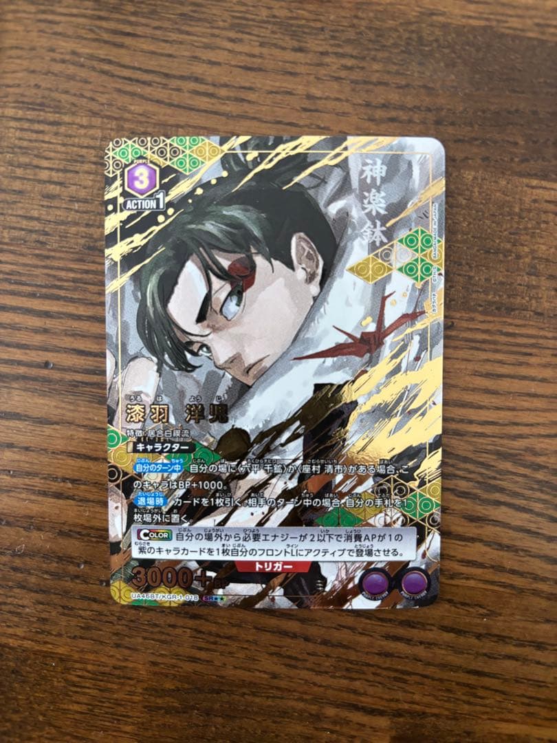 ユニオンアリーナ カグラバチ SR★★ 漆羽 洋児 ユニオンアリーナ カグラバチ SR 漆羽 洋児 パラレル｜Yahoo!フリマ