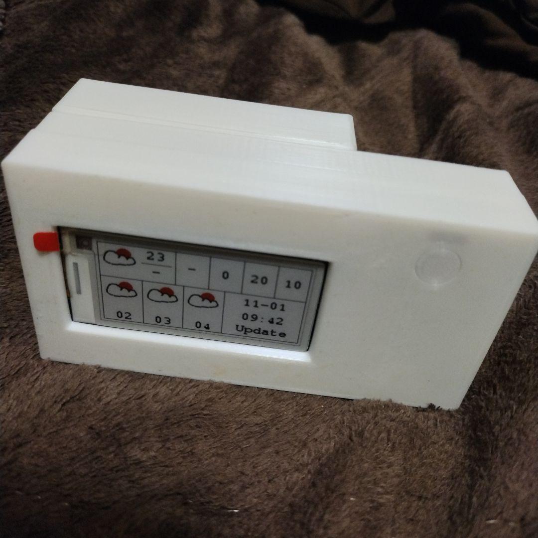 天気予報ディスプレイ 乾電池式 電子ペーパー 乾電池式お天気ディスプレイ