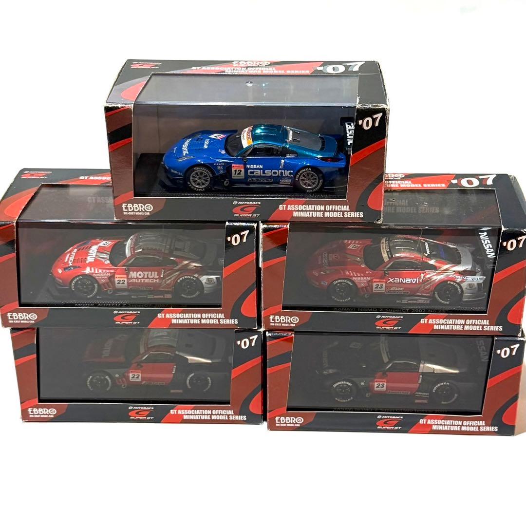EBBRO 2007 SUPERGT500 GT-Rミニカーセット エブロ 1/43 ザナヴィ ニスモ Z 2007 スーパーGT GT500 テストカー
