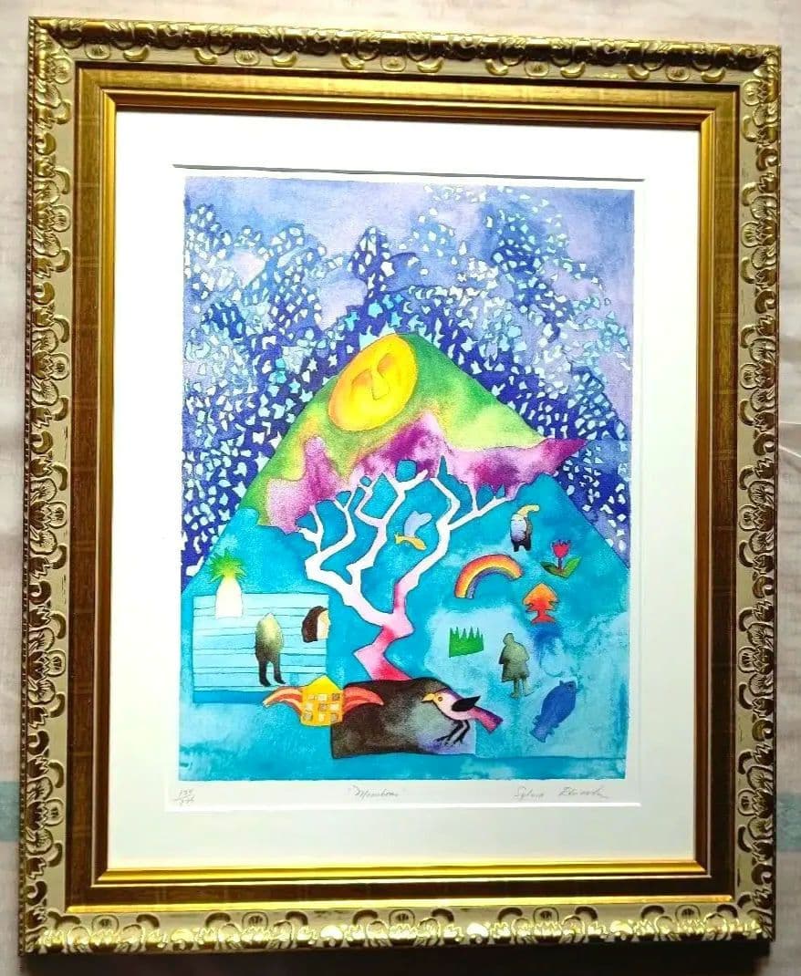 特価◯絵画　シルクスクリーン版画 額装品 5a3bd55aa347f2598b0b3688d97379