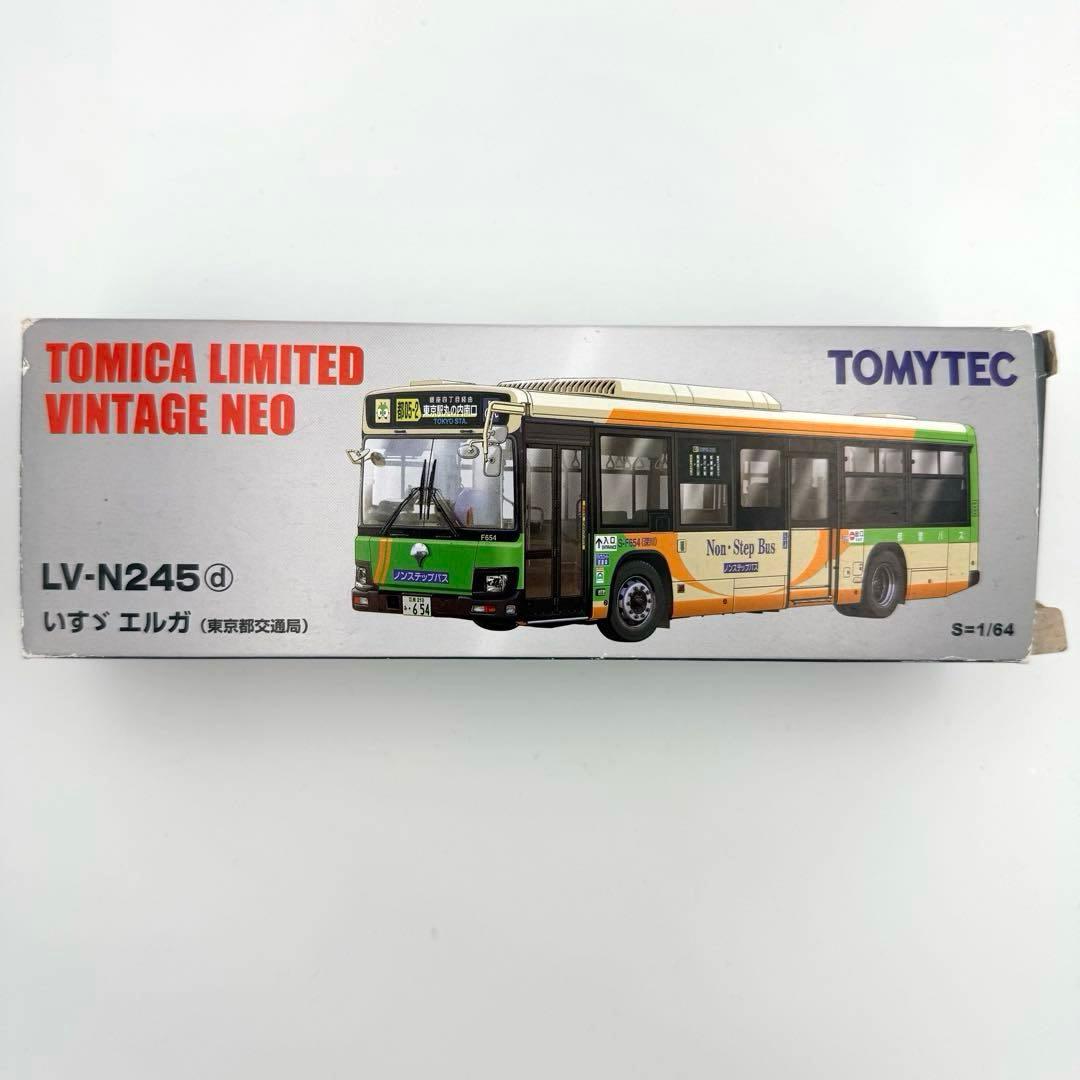 トミカリミテッドヴィンテージネオ 東京都交通局 いすゞエルガ ダイキャスト 2022年仕様の最新式都営バス「いすゞエルガ」がトミカリミテッド