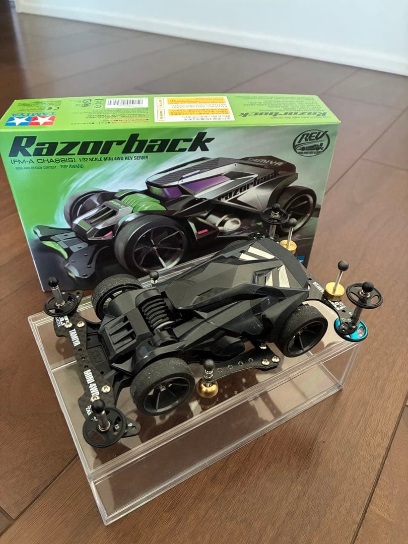 Tamiya Razorback ミニ四駆 カスタム コンデレ】podさんの実戦マシン『Razorback Evo.』です。ミニ四駆