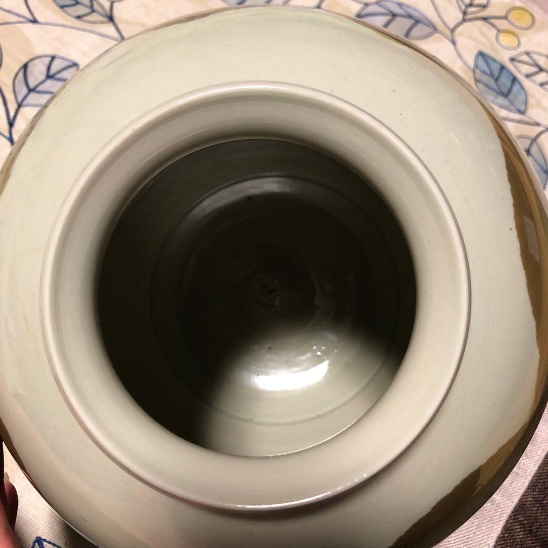 最終値下げ☆未使用☆九谷焼 旭山 花瓶 山の鶴 ツル - メルカリ