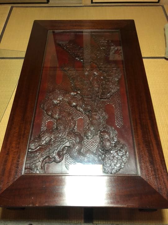 テーブル 和室 机 楽天市場】和室 座卓 ローテーブル 幅150cm 150×90 日本製 栓突板 彫刻