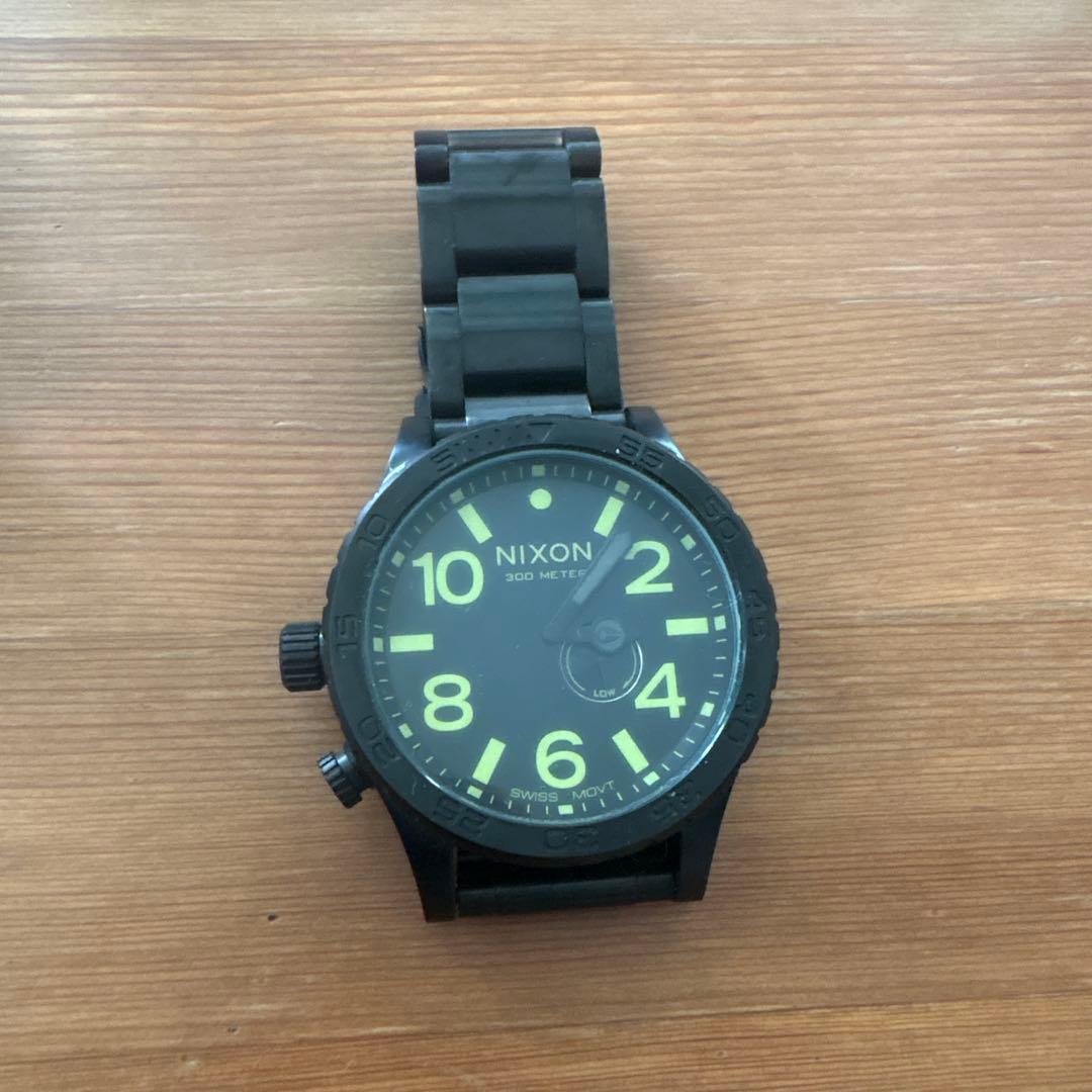nixon 腕時計 THE51-30 ニクソン 黒 ライム black lime - メルカリ