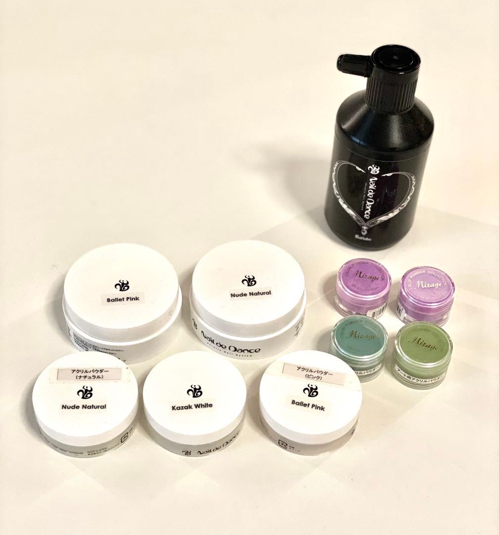 ◎ ネイルデダンス ミスミラージュ アクリルパウダー リキッド セット Mirage アクリルパウダー3.5gセット / nail mius web store