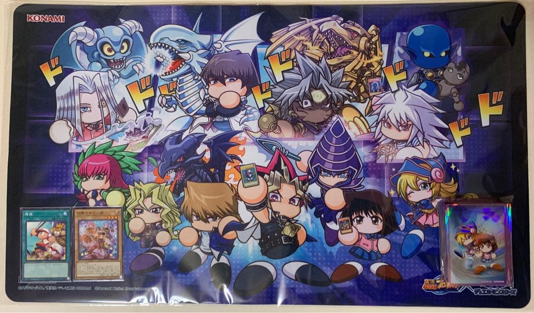 【新品未開封】遊戯王×パワプロ プレイマット+コラボカード&スリーブセット 遊戯王×実況パワフルプロ野球 コラボキャンペーン 第3弾【パワスピ