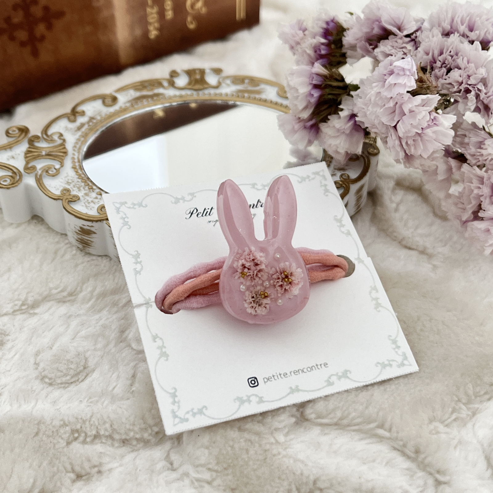 うさぎちゃんヘアゴム🐰pink